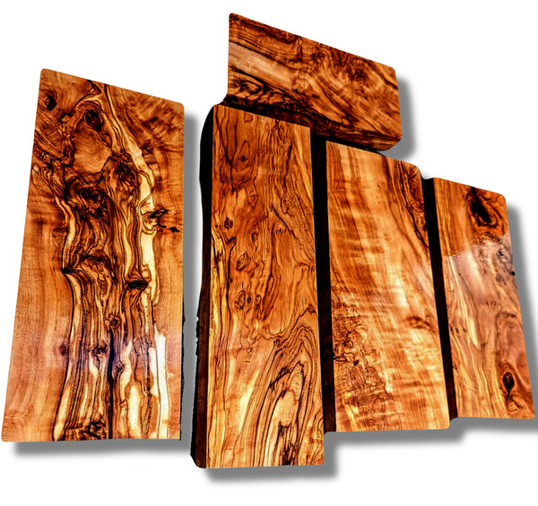 4/4 Olive Wood Board (3″ x 6″)