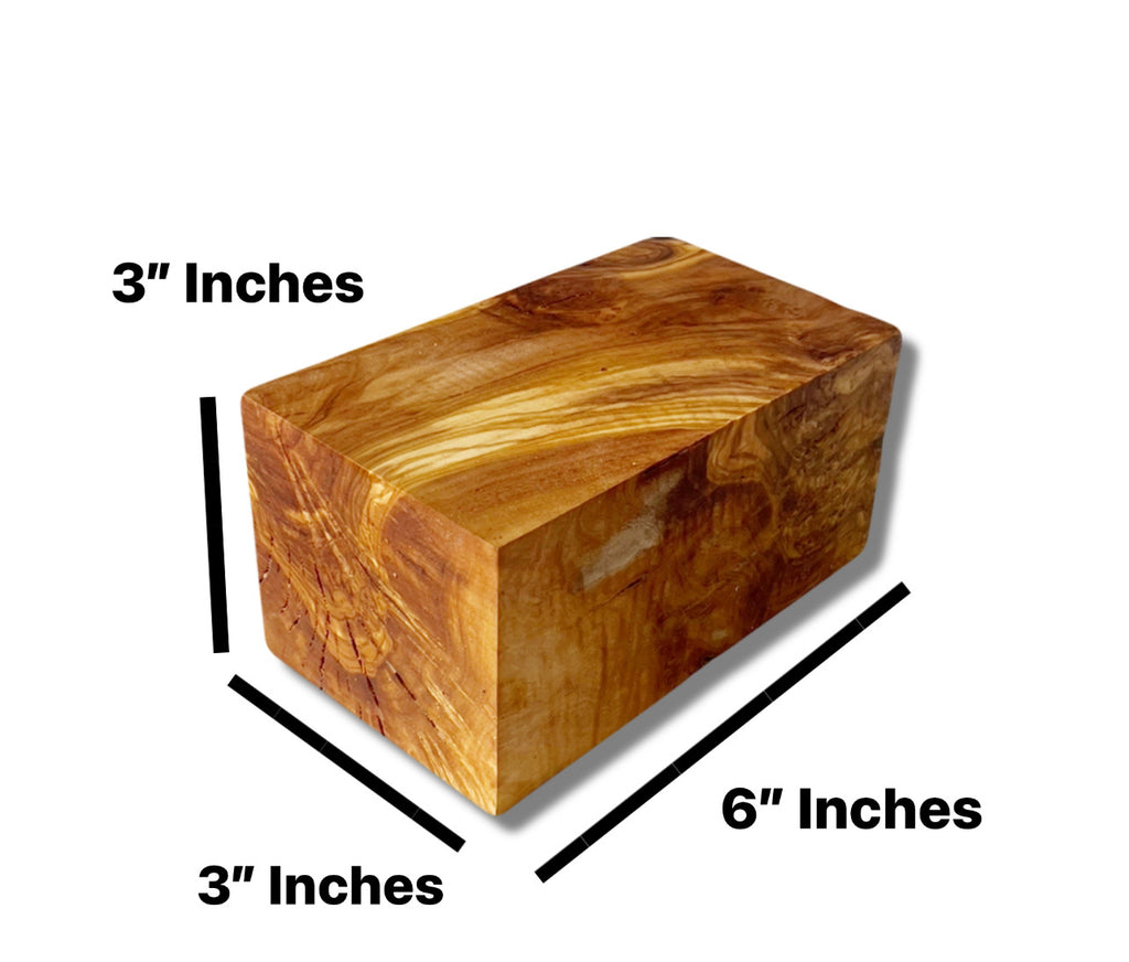 6 inch best sale wood cube